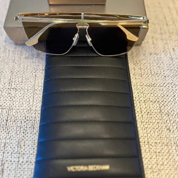 Victoria Beckham Gold Mirrored Sunglasses